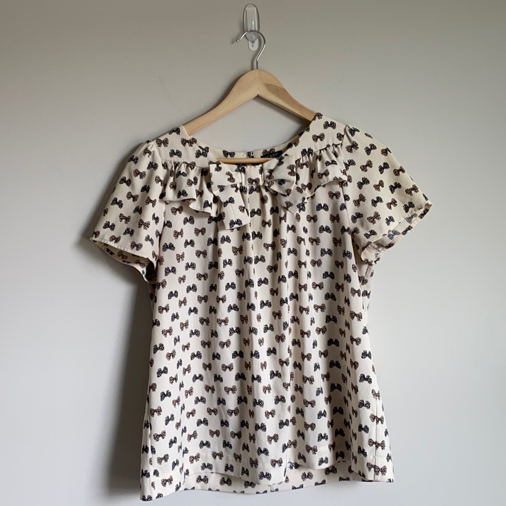 J Crew bow top